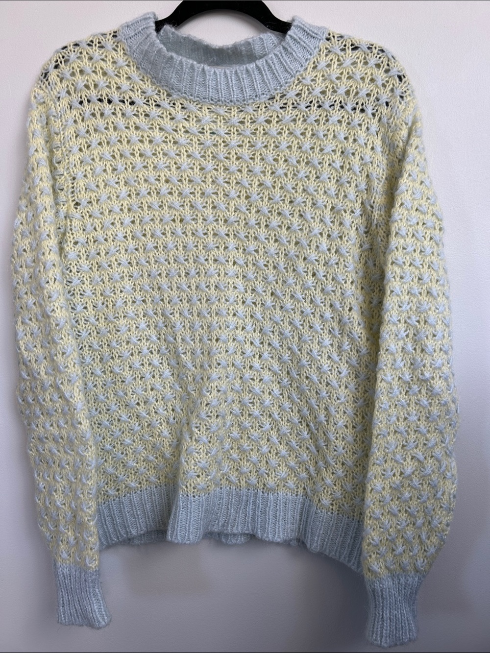 Cocogio Made in Italy Open-Knit Crewneck Sweater